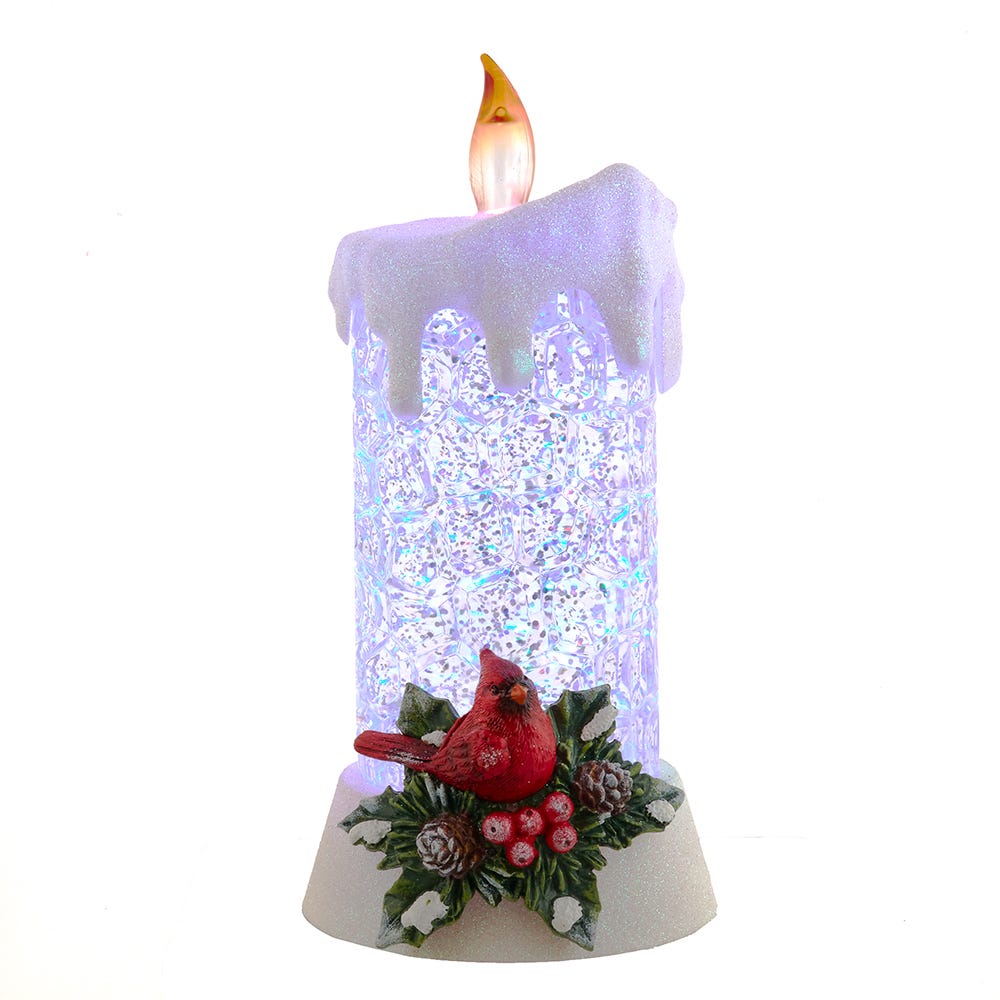 Kurt Adler 8.5-Inch Battery Operated Color Changing LED Lighted Cardinal Candle